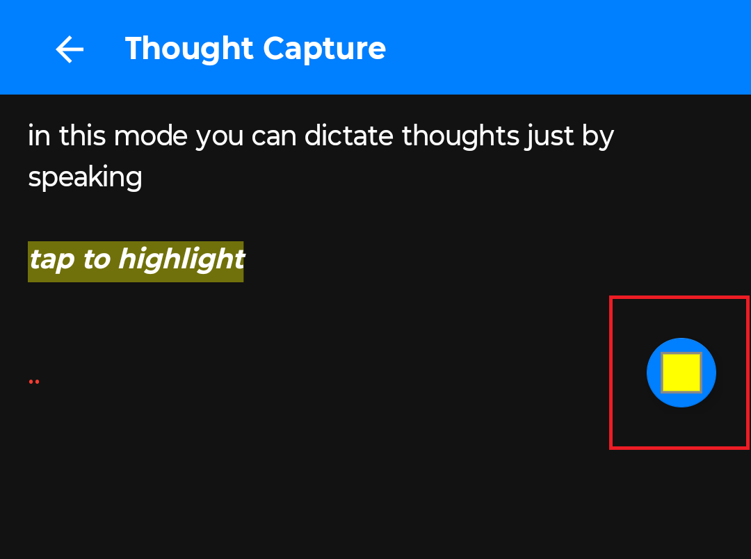 Click to Highlight / Tap to Highlight Sentences afterwards